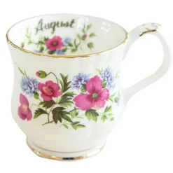Vintage Phnom Penh Blumenbecher - Elegante Teetasse mit Handgriff für das Home Office