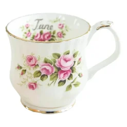 Vintage Phnom Penh Blumenbecher - Elegante Teetasse mit Handgriff für das Home Office