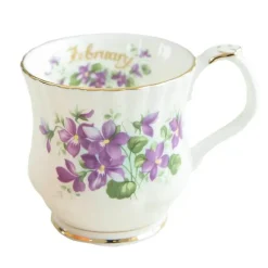 Vintage Phnom Penh Blumenbecher - Elegante Teetasse mit Handgriff für das Home Office