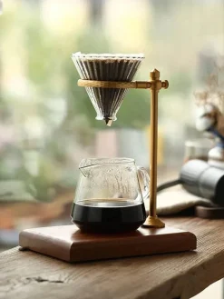 Vintage Pour Over Kaffeemaschinenständer - Verstellbares Tropfgestell