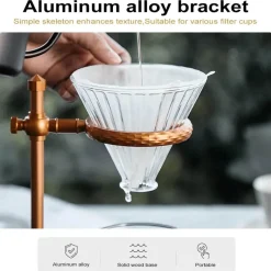 Vintage Pour Over Kaffeemaschinenständer - Verstellbares Tropfgestell