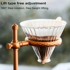 Vintage Pour Over Kaffeemaschinenständer - Verstellbares Tropfgestell