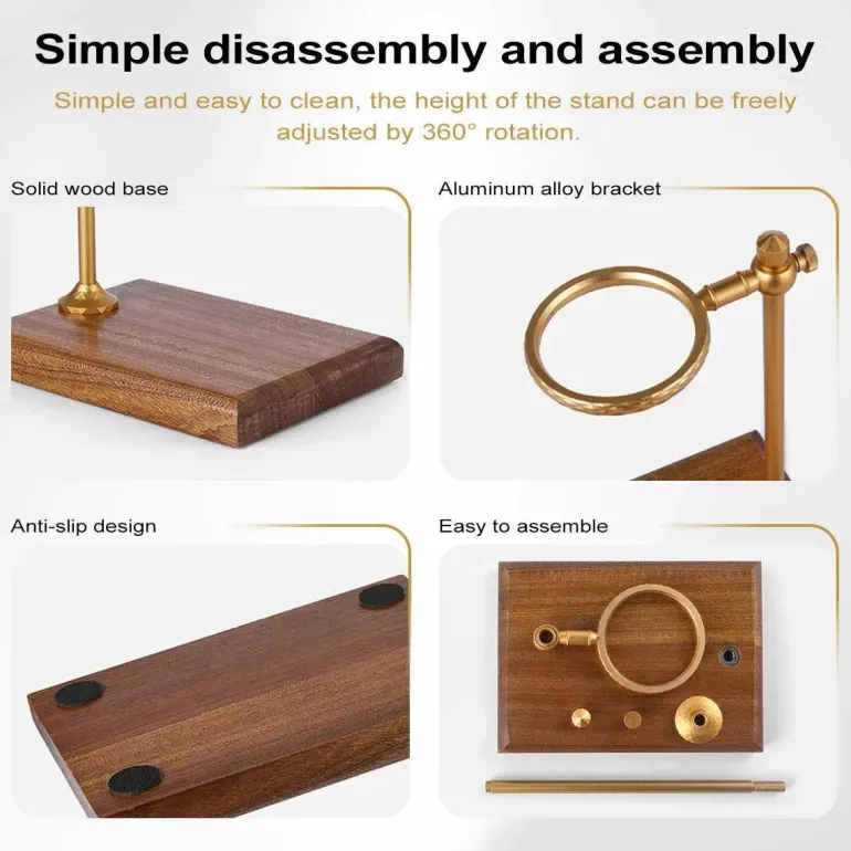 Vintage Pour Over Kaffeemaschinenständer - Verstellbares Tropfgestell