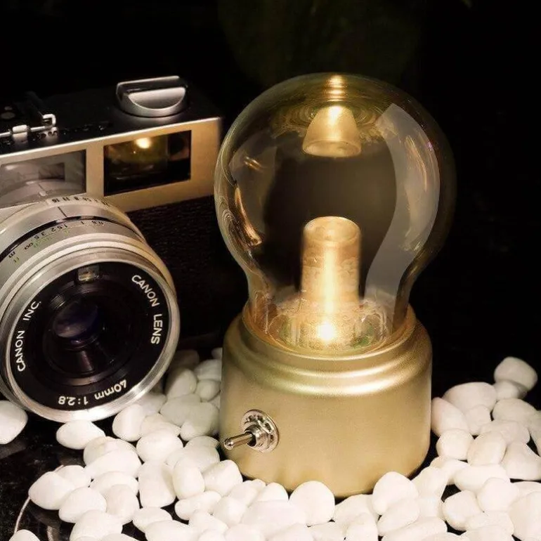 Vintage Rechargeable LED Bed Lamp - Night Light