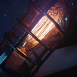 Vintage Rocket Ship Lamp - Unique Industrial Home Decor Light Fixture