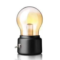 Vintage Table Lamp - Retro Bulb Lighting Decor