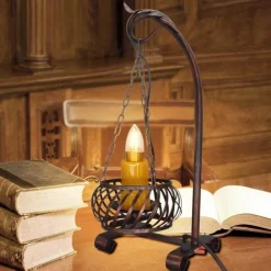 Vintage Tischlampe - Retro Kerze Otto Light