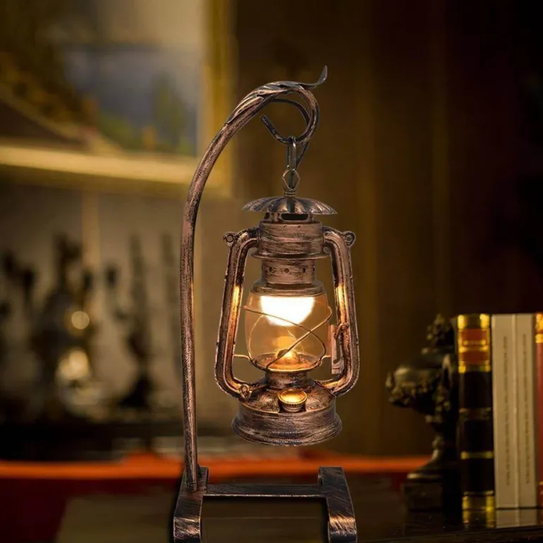 Vintage Tischlampe - Retro Kerze Otto Light