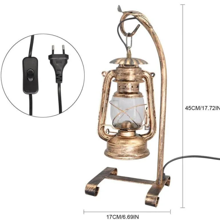 Vintage Tischlampe - Retro Kerze Otto Light