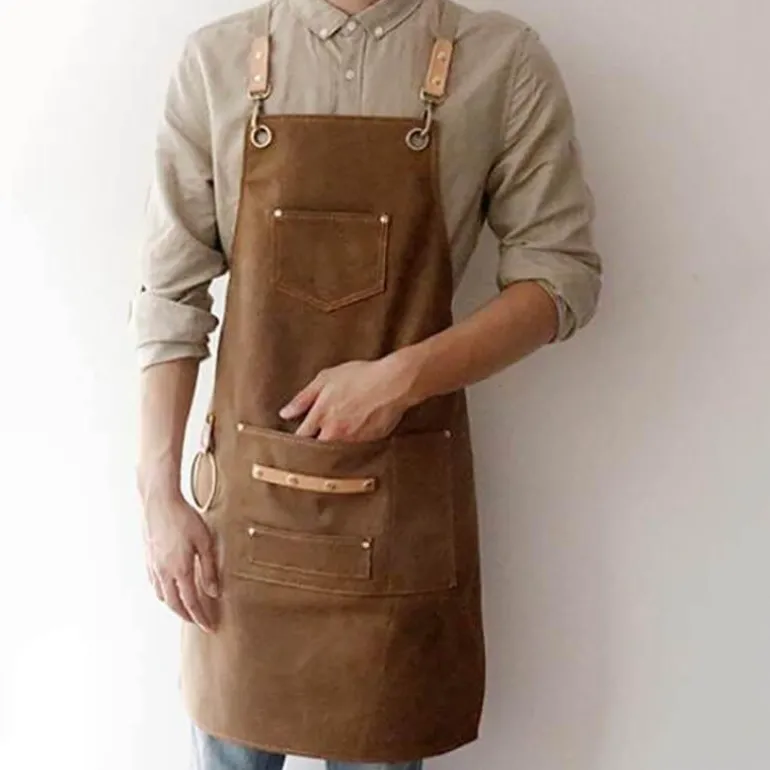Vintage-Kochschürze aus Leder – Professionelle Kochschürze für Köche