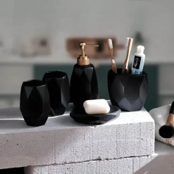 Vittoria Bathroom Accessory Set - Elegant Bath Decor Essentials