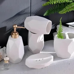 Vittoria Bathroom Accessory Set - Elegant Bath Decor Essentials