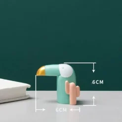 Vogelfigur aus Kunstharz, modernes Wohndekor