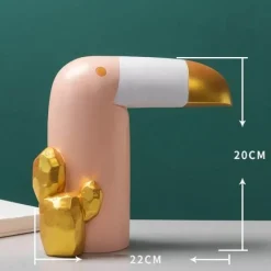 Vogelfigur aus Kunstharz, modernes Wohndekor