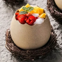 Vogelnestschale aus Keramik – Kreatives Eierschalen-Design