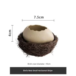 Vogelnestschale aus Keramik – Kreatives Eierschalen-Design