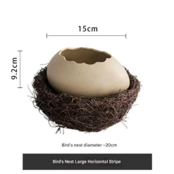 Vogelnestschale aus Keramik – Kreatives Eierschalen-Design