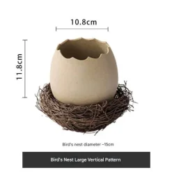 Vogelnestschale aus Keramik – Kreatives Eierschalen-Design