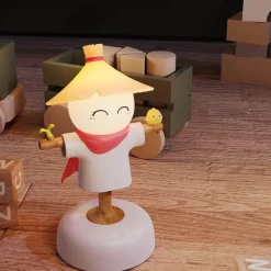 Vogelscheuchen-Nachtlicht - Halloween-Herbstdekor