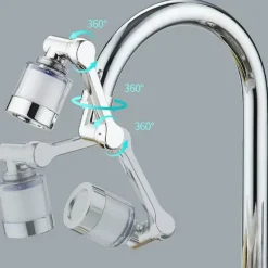 Vollständig rotierender Roboterarm, wassersparender Wasserhahn-Extender