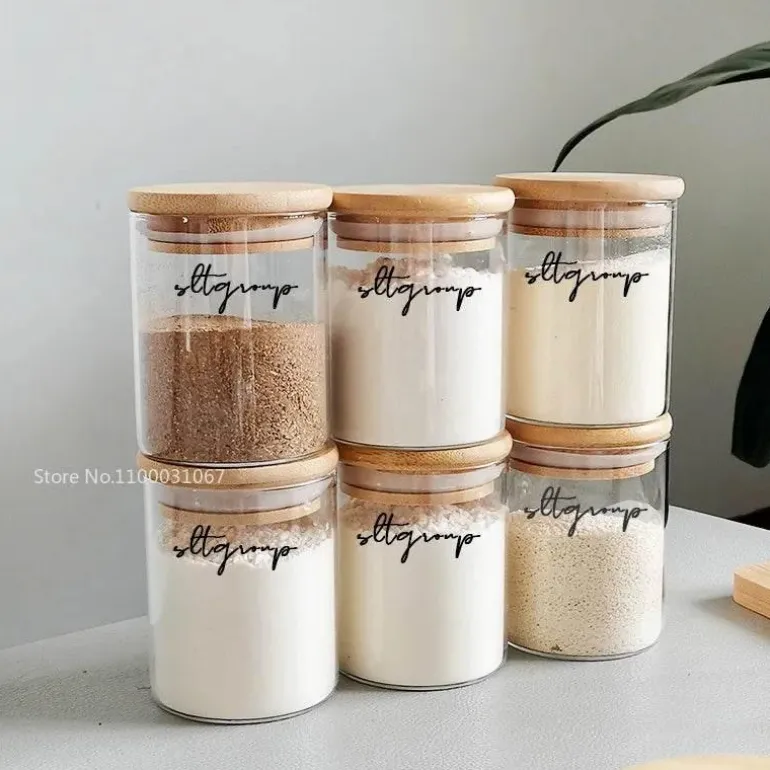 Vorratsdose aus Glas für Lebensmittel – Behälter zur Organisation der Küche mit Deckel