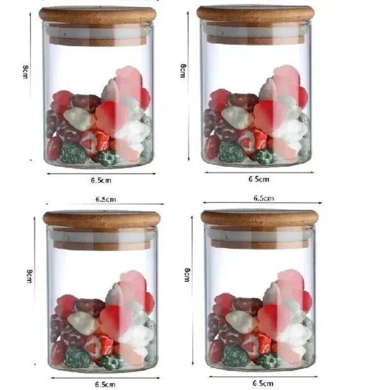 Vorratsdose aus Glas für Lebensmittel – Behälter zur Organisation der Küche mit Deckel
