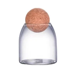 Vorratsglas aus Glas mit Korkdeckel - Home Organizer Jar