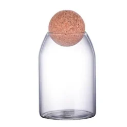 Vorratsglas aus Glas mit Korkdeckel - Home Organizer Jar