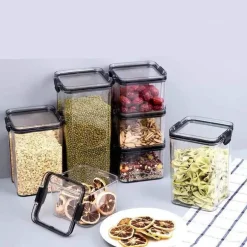 Vorratsgläser mit Deckel – Küchen-Vorratsdosen-Organizer für Müsli und Gewürze