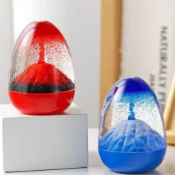 Vulkanausbruch-Timer – Dekorative Flüssigkeits-Sanduhr