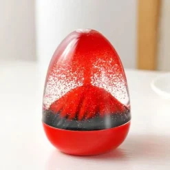 Vulkanausbruch-Timer – Dekorative Flüssigkeits-Sanduhr