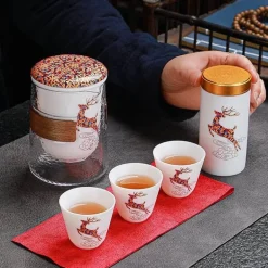 Waldhirsch-Keramik-Teeservice