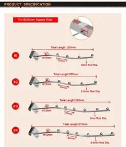 Wall Bracket Hooks - Space Saving 2pcs Set