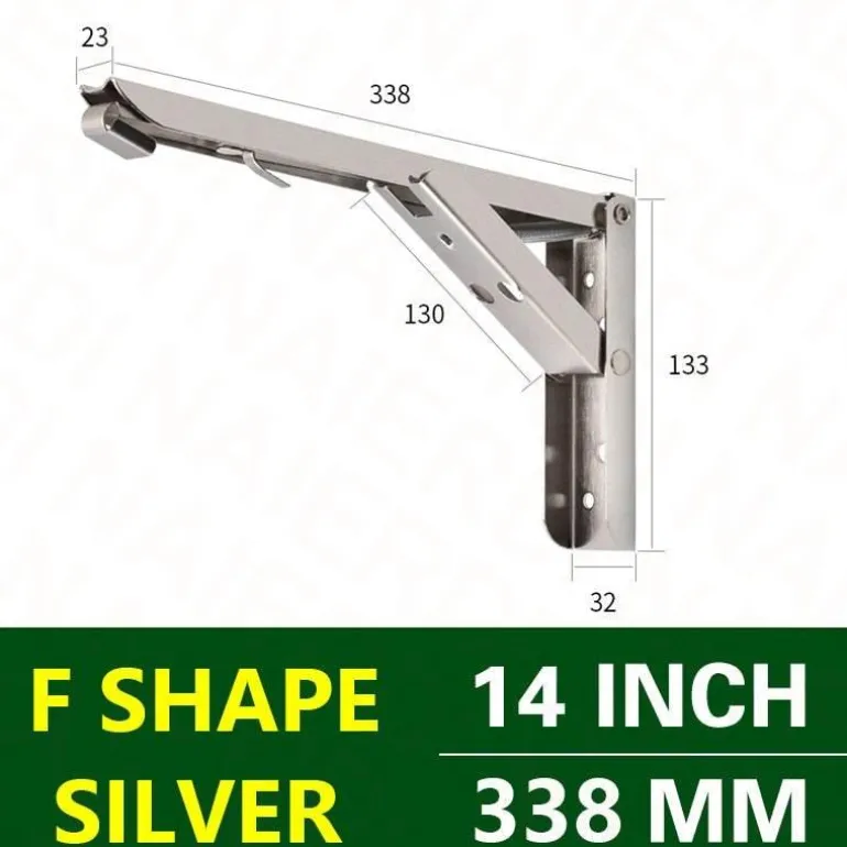 Wall-Mounted Foldable Shelf - Space-Saving Organizer Bracket