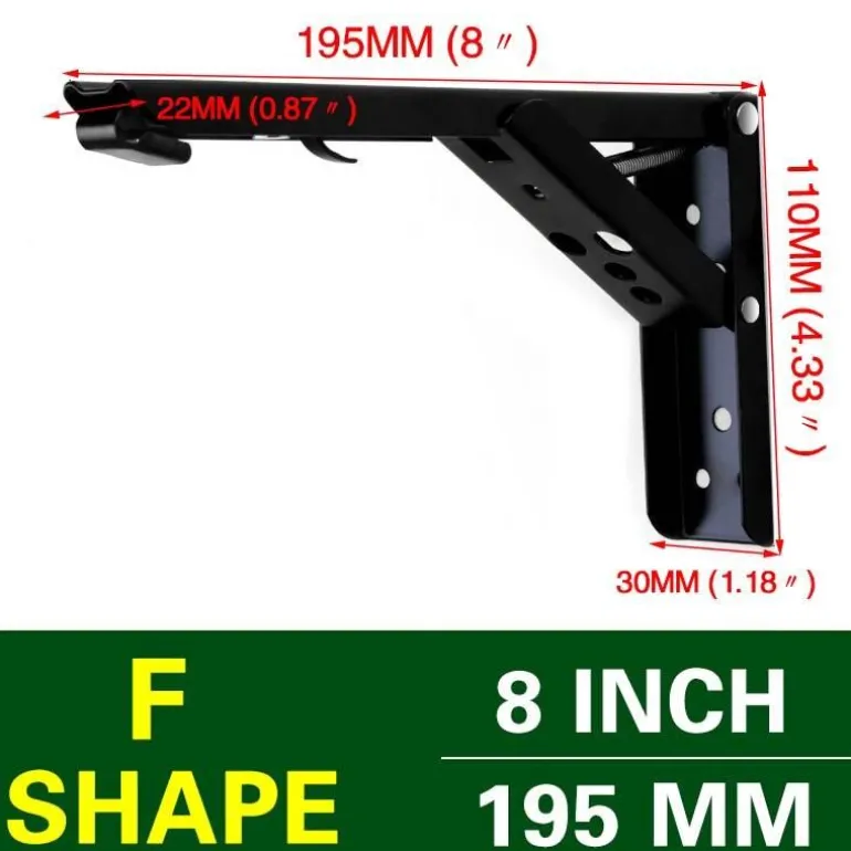 Wall-Mounted Foldable Shelf - Space-Saving Organizer Bracket