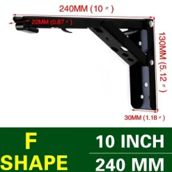 Wall-Mounted Foldable Shelf - Space-Saving Organizer Bracket