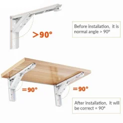 Wall-Mounted Foldable Shelf - Space-Saving Organizer Bracket