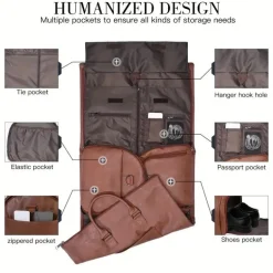 Wandelbare Reisetasche – 2-in-1 Hängekoffer für Herren