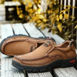 Wanderschuhe aus Rindsleder – Bequeme, atmungsaktive Outdoor-Schuhe