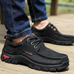Wanderschuhe aus Rindsleder – Bequeme, atmungsaktive Outdoor-Schuhe
