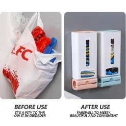 Wandmontierte Müllaufbewahrungsbox - Platzsparender Abfallorganizer