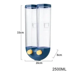Wandmontierter automatischer Reisvorratstank - Getreidespender für die Küche