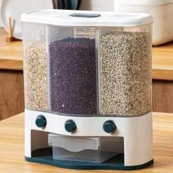 Wandmontierter automatischer Reisvorratstank - Getreidespender für die Küche