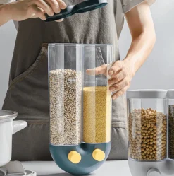 Wandmontierter automatischer Reisvorratstank - Getreidespender für die Küche