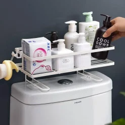 Wandmontierter Badezimmer-Organizer – Aufbewahrungsregal ohne Lochen