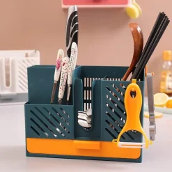 Wandmontierter Besteckabtropfer - Küchenmesser-Organizer