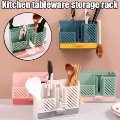 Wandmontierter Besteckabtropfer - Küchenmesser-Organizer