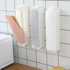 Wandmontierter Besteck-Organizer – Küchenutensilienhalter, Abtropfbox