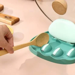 Wandmontierter Deckelhalter mit Katzenpfote – Küchen-Organizer-Regal