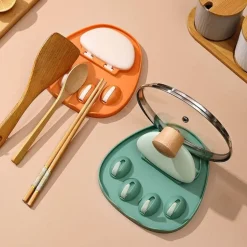 Wandmontierter Deckelhalter mit Katzenpfote – Küchen-Organizer-Regal